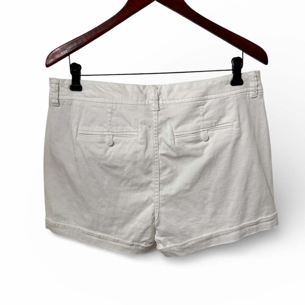 Liverpool Los Angeles White Cuffed Denim Shorts Size 12/31 - Picture 2 of 9